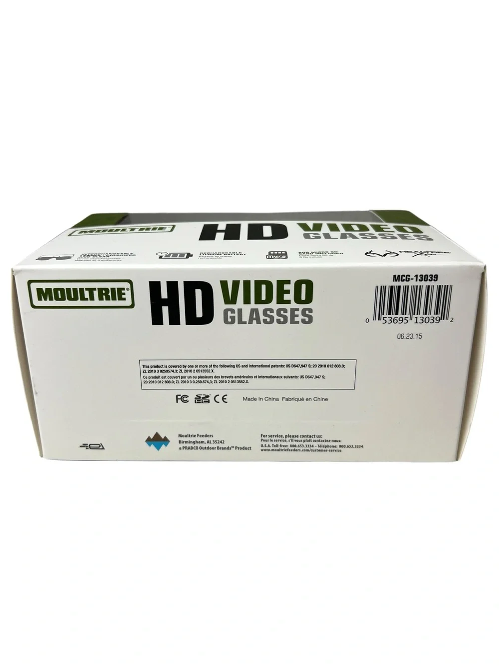 Moultrie HD Video Glasses - Camo Frame with Dark Lenses